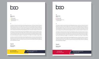 Letterhead Template Design, Letterhead Design
