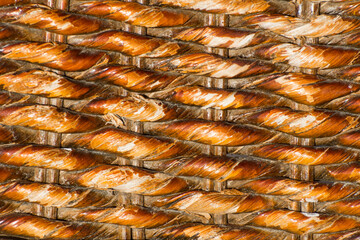 Willow twigs, beautiful texture. Natural rattan background.