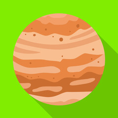 Vector design of jupiter and nasa symbol. Graphic of jupiter and star stock vector illustration.