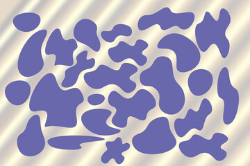 Coloured shapes very peri colour for design projects