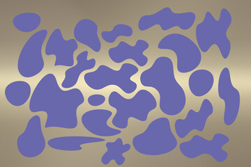 Coloured shapes very peri colour for design projects