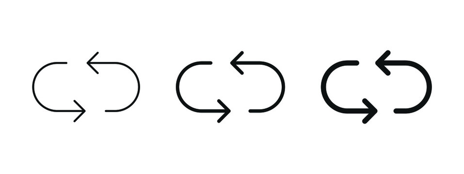 Refresh icon, repeat and reload arrow symbol convert button	
