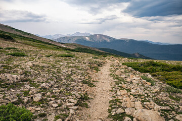 Hiking trail in the Indian Peaks Wilderness, Colorado