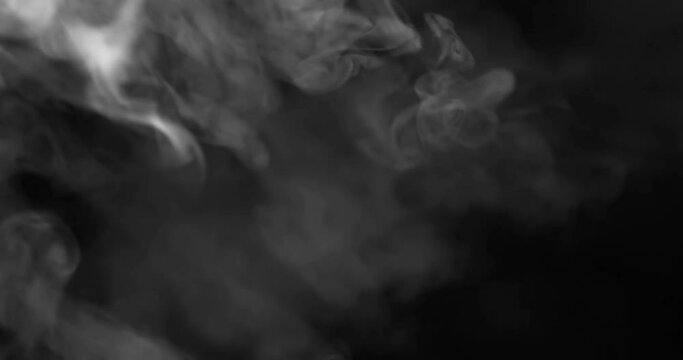 smoke slowly floating through space