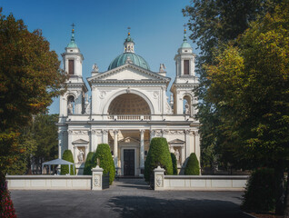 Fototapeta na wymiar St Anne Church in Wilanow - Warsaw, Poland