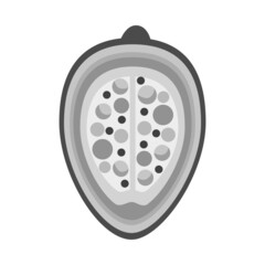 Vector design of groundnut and seed sign. Collection of groundnut and vitamins stock symbol for web.