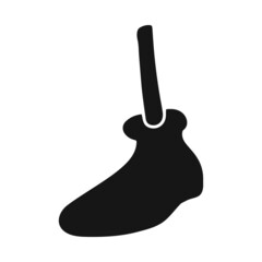 Vector illustration of leg and foot sign. Web element of leg and gesture vector icon for stock.