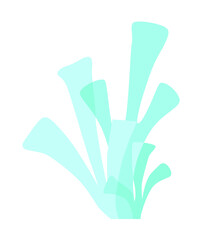Naklejka premium Algae plant blue algae icon