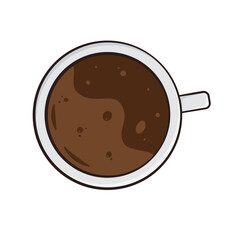 Coffee mug isolated. Vector. Cartoon