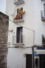 Fototapeta na wymiar Small city in Spain, streets, white houses