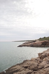 Cliffs and sea in Spain