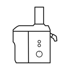 Isolated object of juicer and machine symbol. Web element of juicer and processor stock symbol for web.