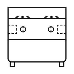 Isolated object of stove and oven sign. Web element of stove and kitchenware stock symbol for web.