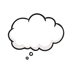 Comic book speech empty cloud bubble. Sleeping concept. Sleep comic bubble zzz. Vector stock.
