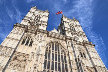 English landmarks - Westminster Abbey, London - obrazy, fototapety, plakaty