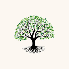 Fototapeta premium tree logo design for health or education