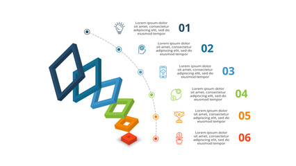 Vector pyramid up arrows infographic, diagram chart, triangle graph presentation. Business timeline concept with 6 parts