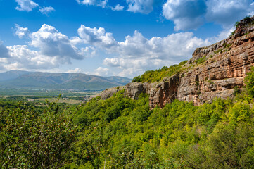 Fototapeta na wymiar Idylic mountain landscape Simferopol region, Crimea, Ukraine.