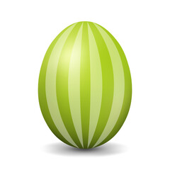 Green chicken egg for easter Realistic and volumetric egg