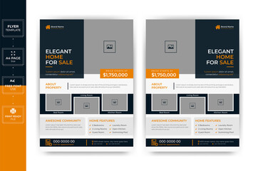 Creative and clean real estate flyer for real estate and property business