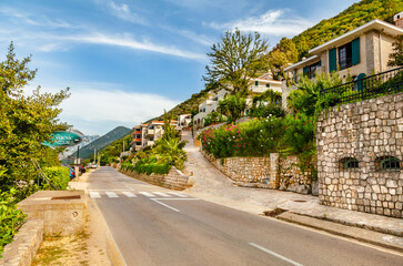 A complex of apartments located in Montenegro in Boko Kotor bay