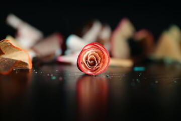 Colored Pencil Shavings