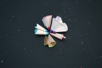 Colored Pencil Shavings