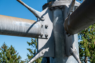 Iron girders as construction elements