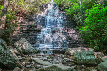 Benton Falls in Tennessee frontal view