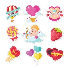 Cute valentine sticker 