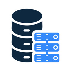 Database, server icon. Editable vector graphics.