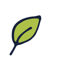 Flat spring foliage and leaves on isolated white background. Pink color. Vector illustration of spring blooming flowers flat