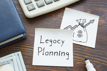 Legacy Planning is shown on the business photo using the text