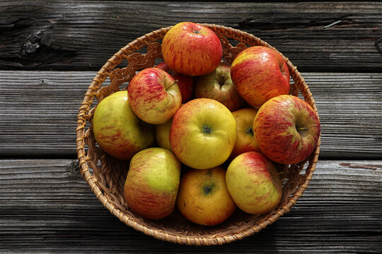 &Auml;pfel, Apfel, Topas, Fr&uuml;chte, Korb 