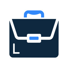 Obraz premium Portfolio icon. Simple flat design concept.