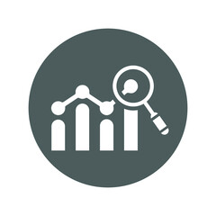 Prediction, research icon. Gray vector sketch.