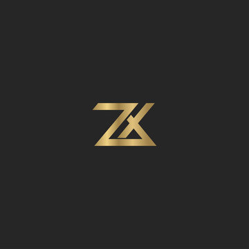Alphabet letters Initials Monogram logo XZ ZX