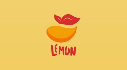 Lemon Fruit Logo Design Concept Vector. Fruit Logo Design Template