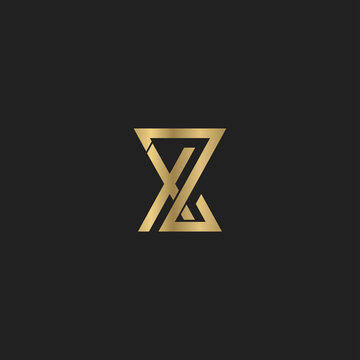 XZ, ZX, Abstract initial monogram letter alphabet logo design