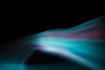 Colored blurred light lines. Abstraction of light.