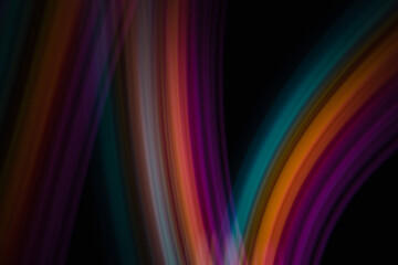 Colored blurred light lines. Abstraction of light.