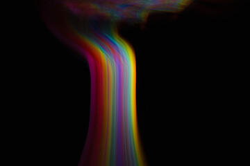 Obraz premium Colored blurred light lines. Abstraction of light.