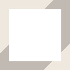 Beautiful social media quote post template with square shape for place text composition in trendy contemporary collage style, can be used also as flyer, card, cover