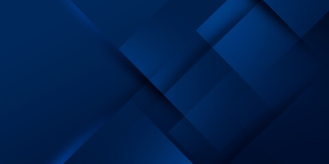 Modern abstract gradient dark navy blue banner background