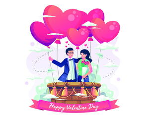Valentine Day Flat Illustration - Agnytemp