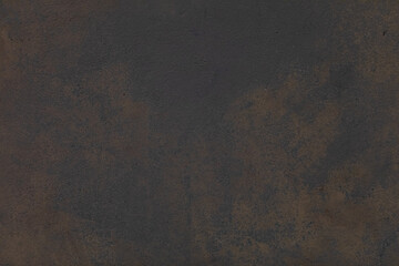 The texture of the wall is plastered and painted with dark paint of different tones. Background concrete rough surface
