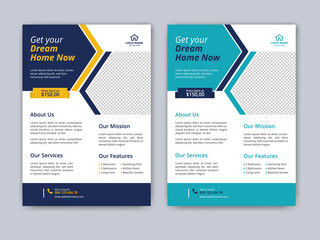 Home sale business flyer design template