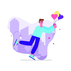 Valentines Day Celebration - Flat Concept