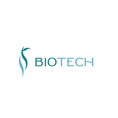 Logo biotech genetic biology 