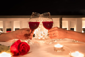 Valentine's Day night. Date night. 